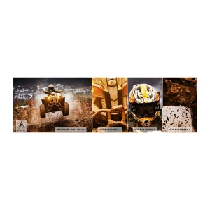 Fototapeta Próbka Samoprzylepna Deluxe Sticker - No risk no fun - Sport, Quad, Wyścig - 100x30 cm