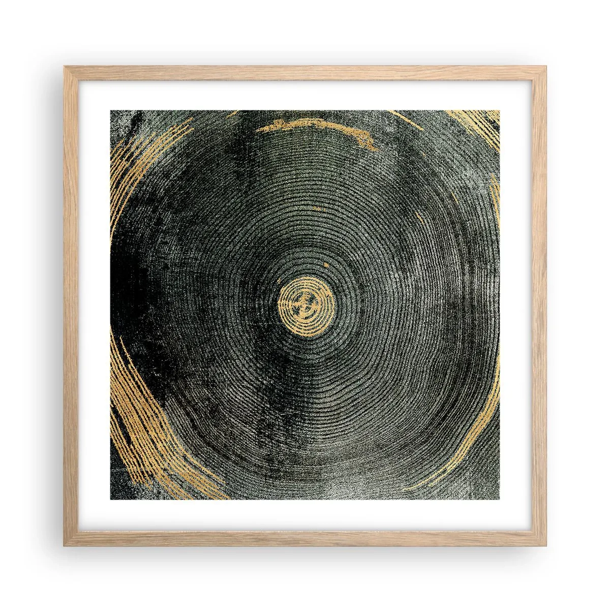 Plakat w ramie jasny dąb - Zmiana i trwanie - 50x50 cm