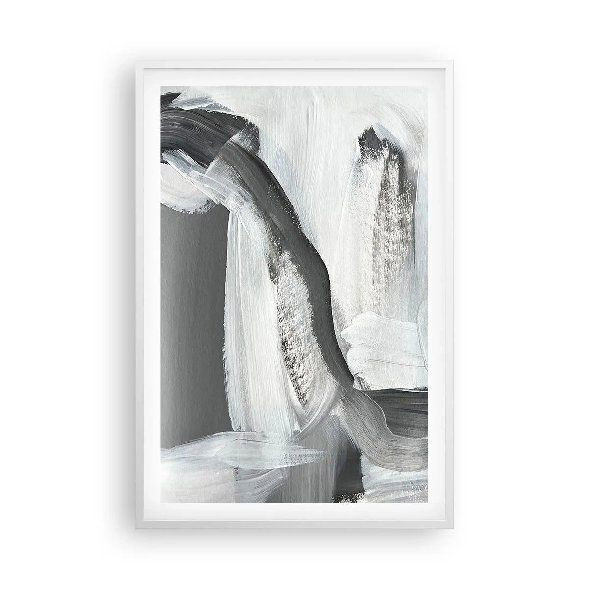 Plakat w białej ramie - Zdecydowanym ruchem - 61x91 cm