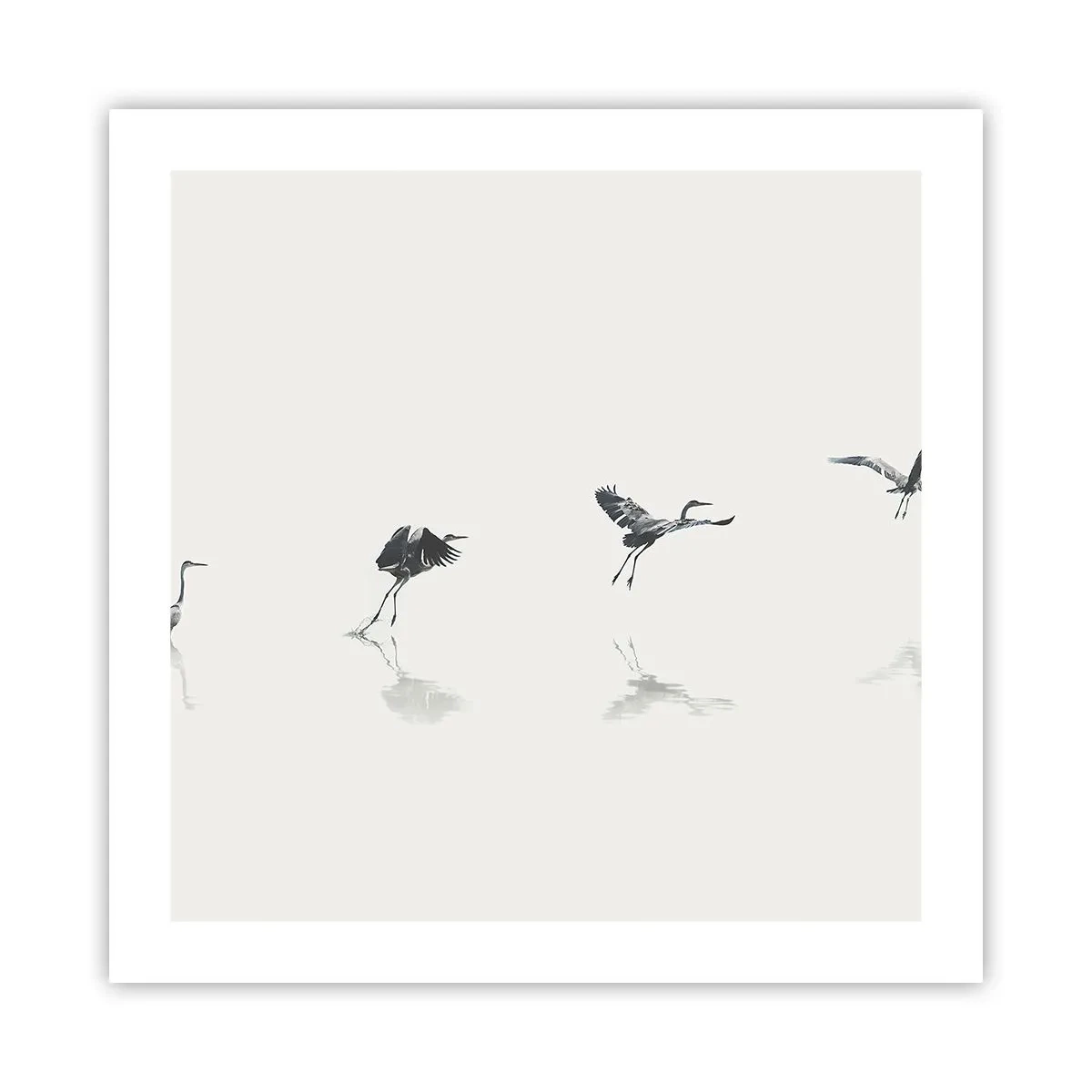 Plakat - Cztery proste kroki - 50x50 cm