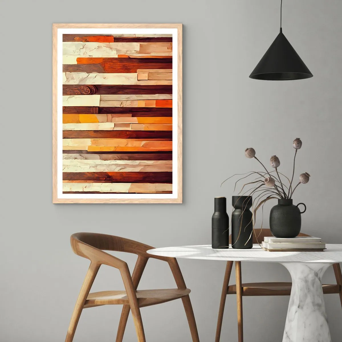 Plakat w ramie jasny dąb - Hymn leśnych drzew - 40x50 cm
