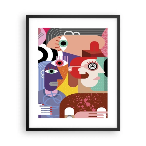 Plakat w czarnej ramie - My od pana Picassa - 40x50 cm