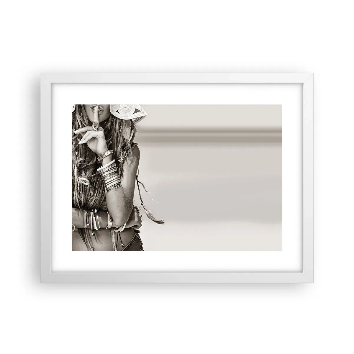 Plakat w białej ramie - Jak to dziewczyna - 40x30 cm