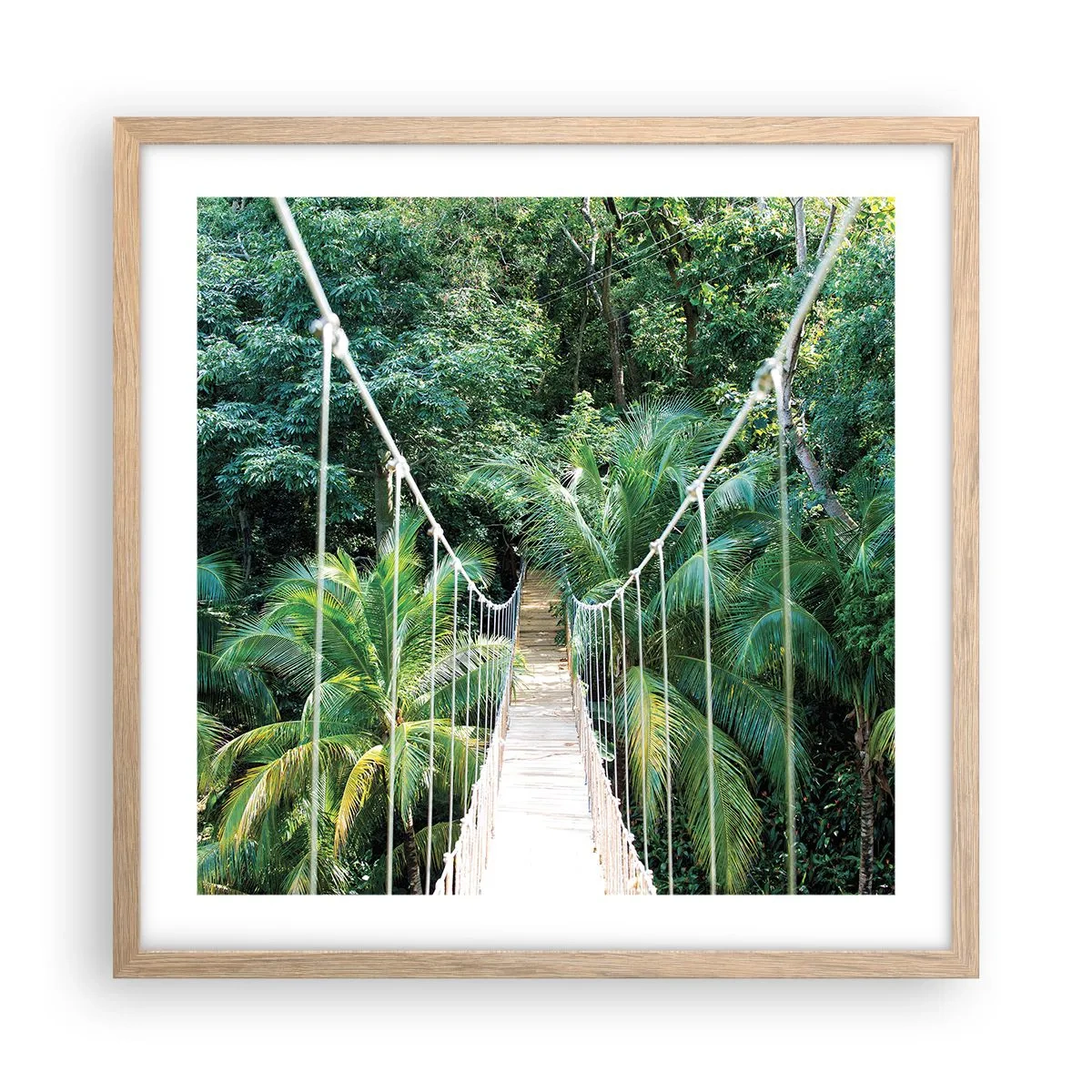 Plakat w ramie jasny dąb - Welcome to the jungle! - 50x50 cm