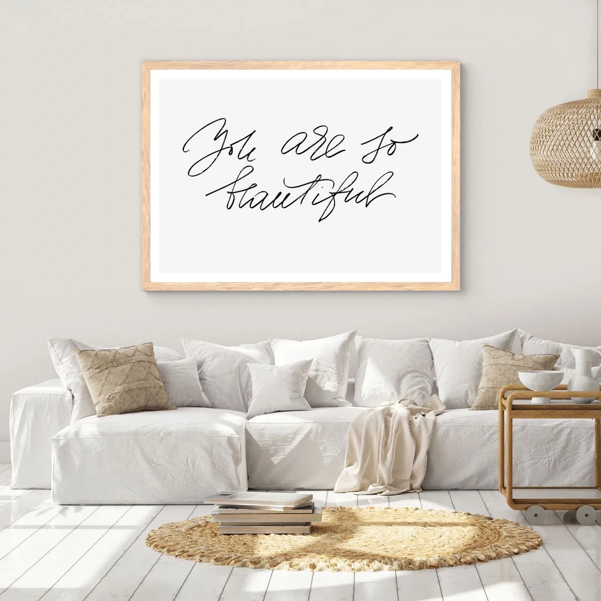 Plakat w ramie jasny dąb - Naprawdę, uwierz… - 40x30 cm