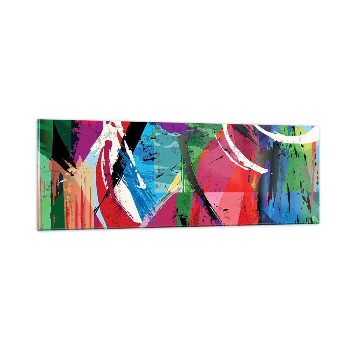 Obraz na szkle - Szybko, żywo i skocznie - 90x30 cm