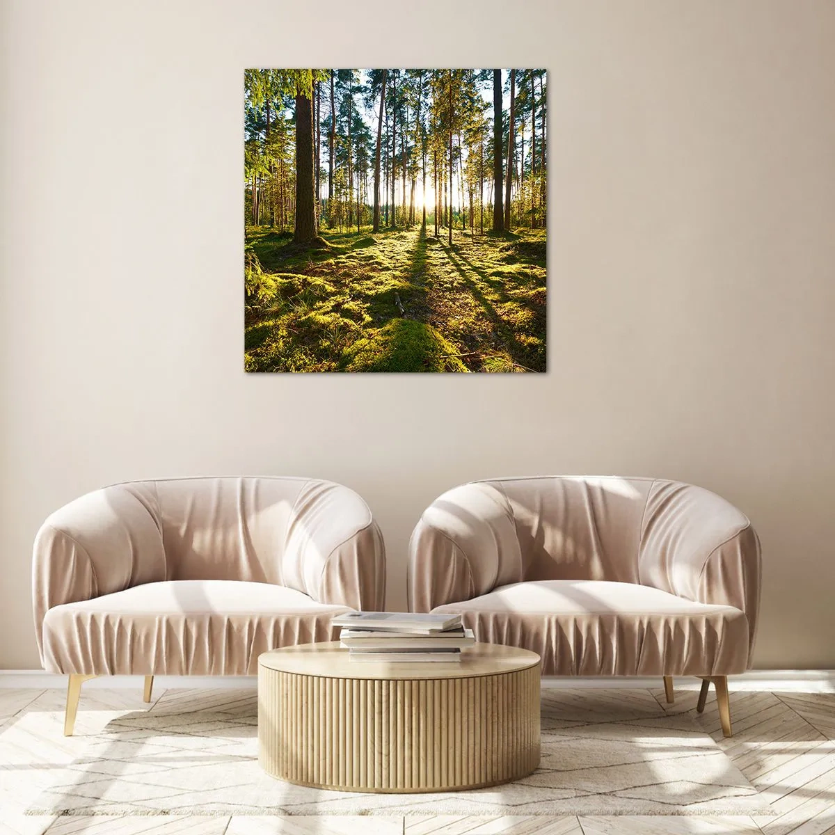 Obraz na szkle - …Za siedmioma lasami - 70x70 cm