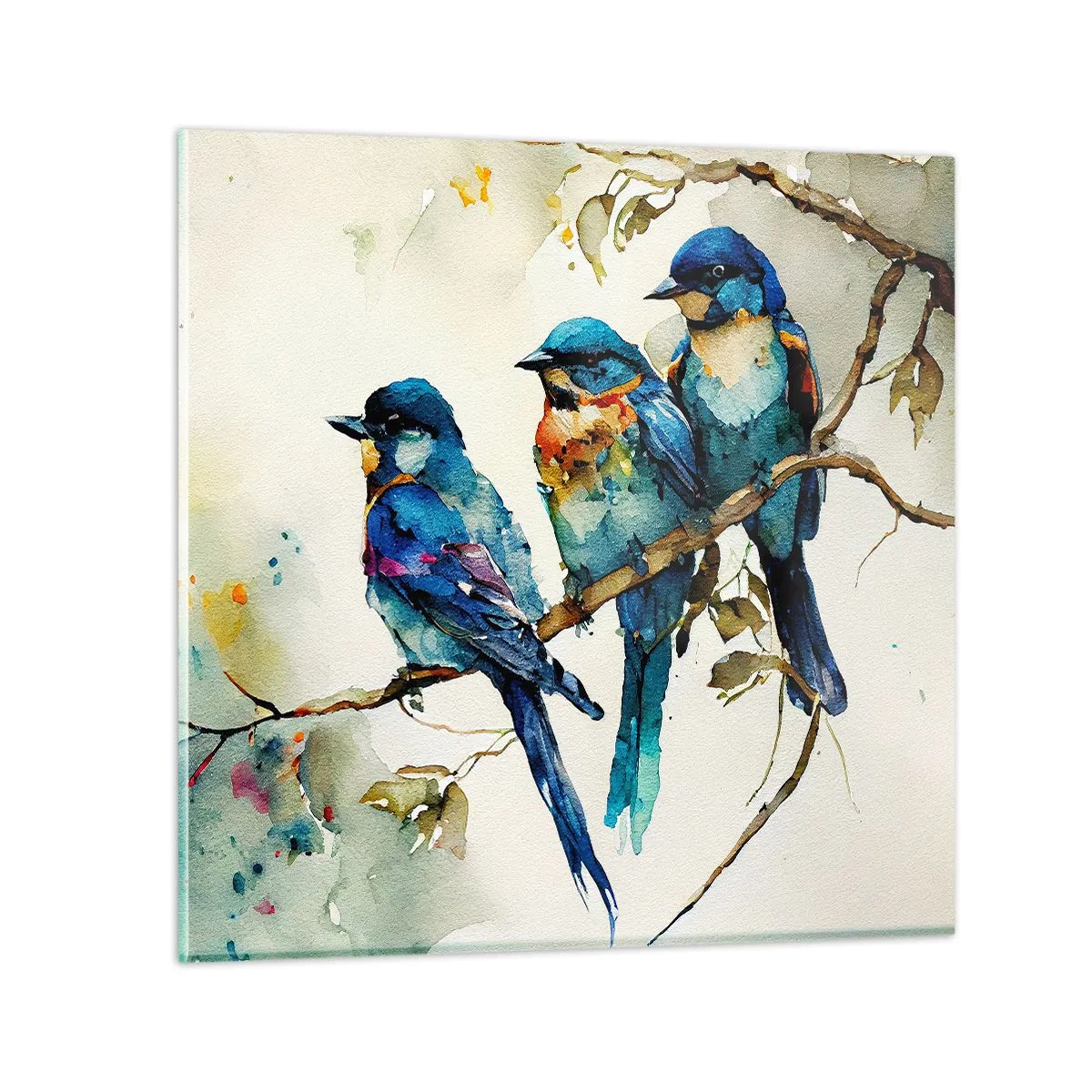 Obraz na szkle - Obraził się? - 60x60 cm