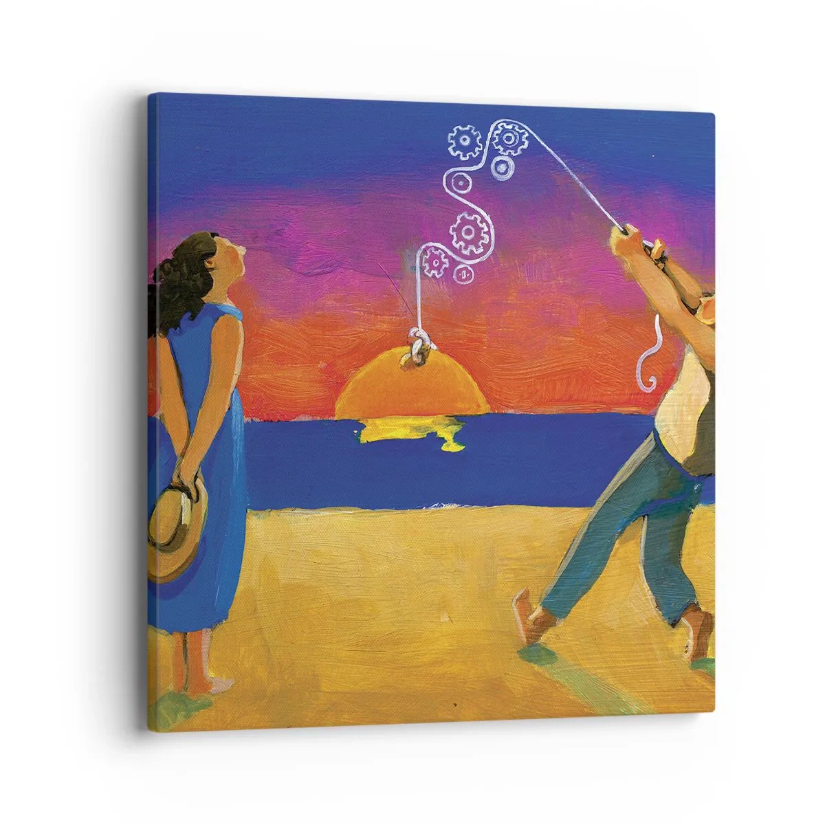 Obraz na płótnie - Więcej niż gwiazdka z nieba - 40x40 cm
