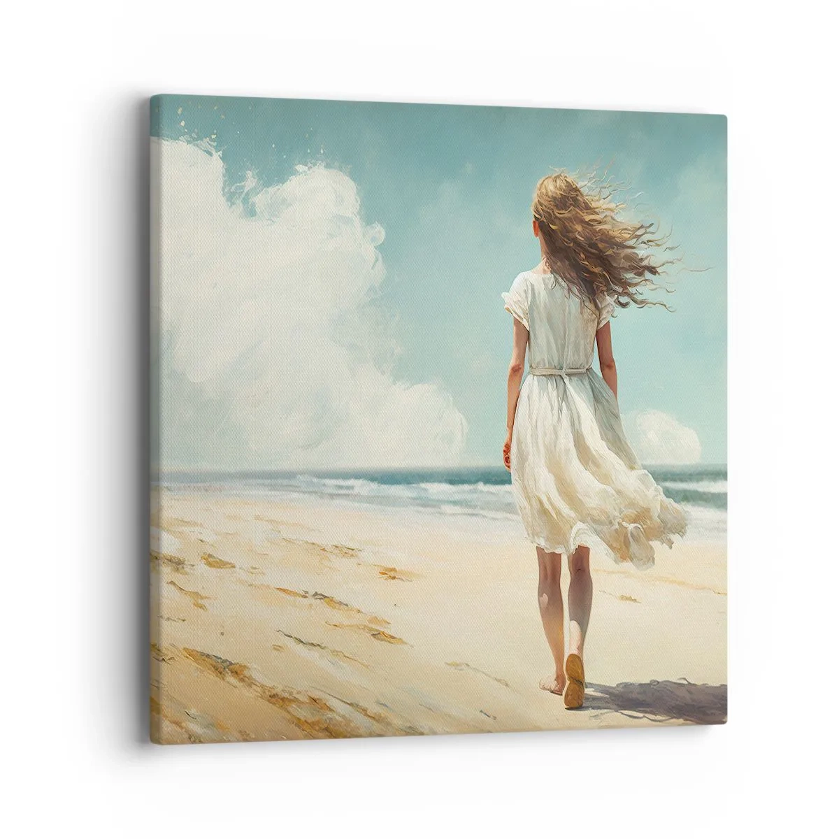 Obraz na płótnie - Na spotkanie słońca i wiatru - 40x40 cm