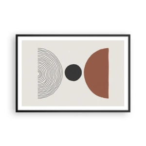 Plakat w czarnej ramie - W centrum uwagi - 91x61 cm