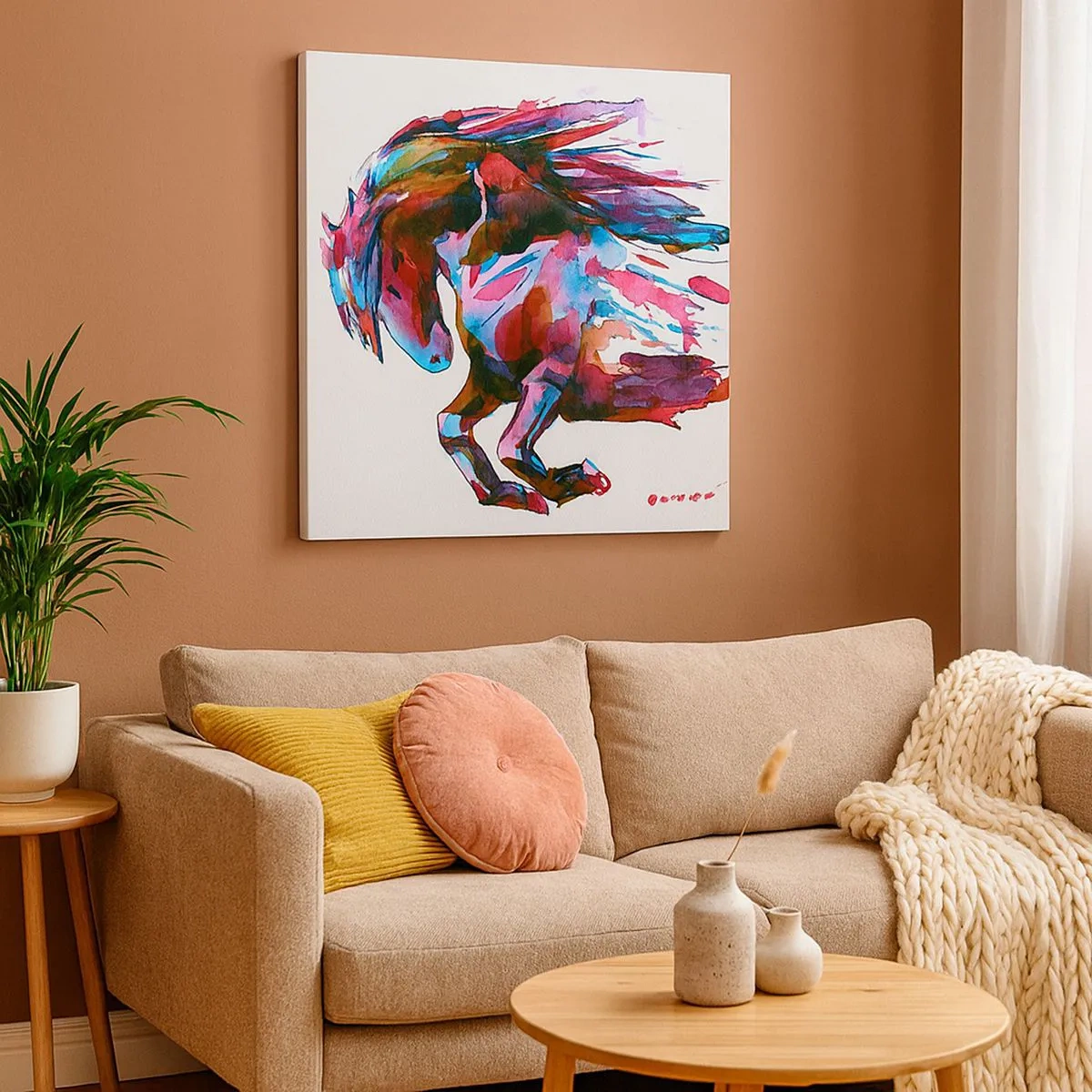 Obraz na płótnie - W uniesieniu - 30x30 cm