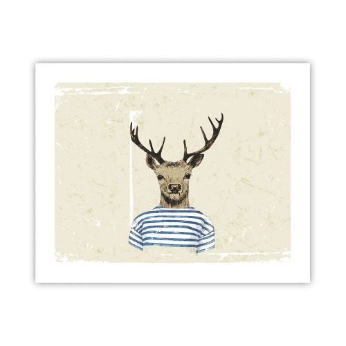 Plakat - Bo lubię koszulki w paski! - 50x40 cm