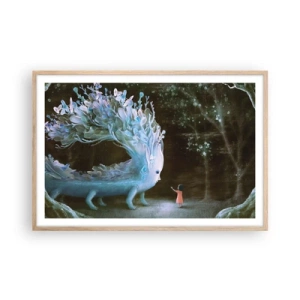 Plakat w ramie jasny dąb - Fantastyczne spotkanie - 91x61 cm