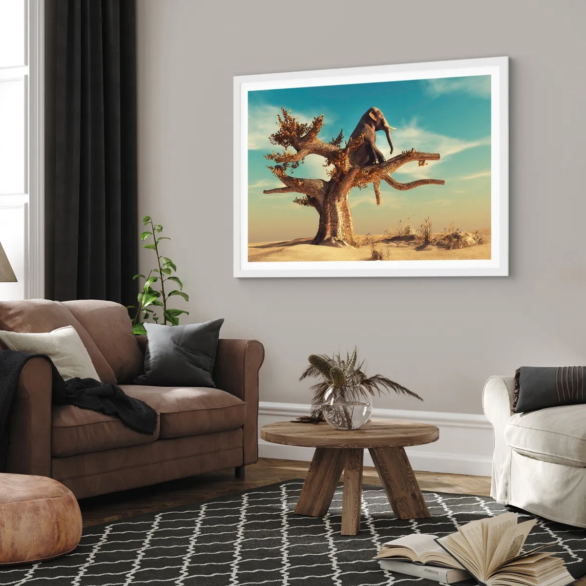 Plakat w białej ramie - Nowy punkt widzenia - 50x40 cm