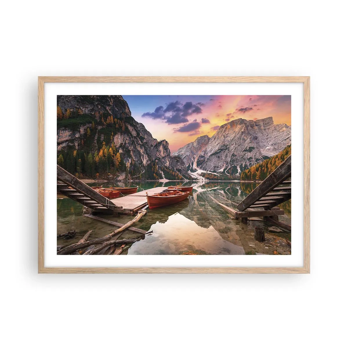 Plakat w ramie jasny dąb - Obietnica dnia - 70x50 cm