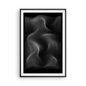 Plakat w czarnej ramie - Taniec światła w przestrzeni - 61x91 cm