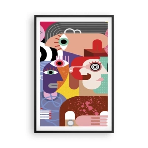 Plakat w czarnej ramie - My od pana Picassa - 61x91 cm