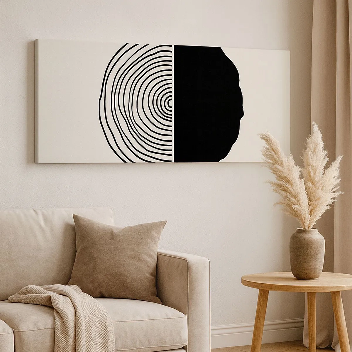 Obraz na płótnie - Pół na pół - 100x40 cm