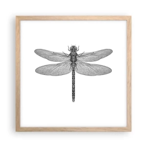 Plakat w ramie jasny dąb - Precyzja natury - 40x40 cm