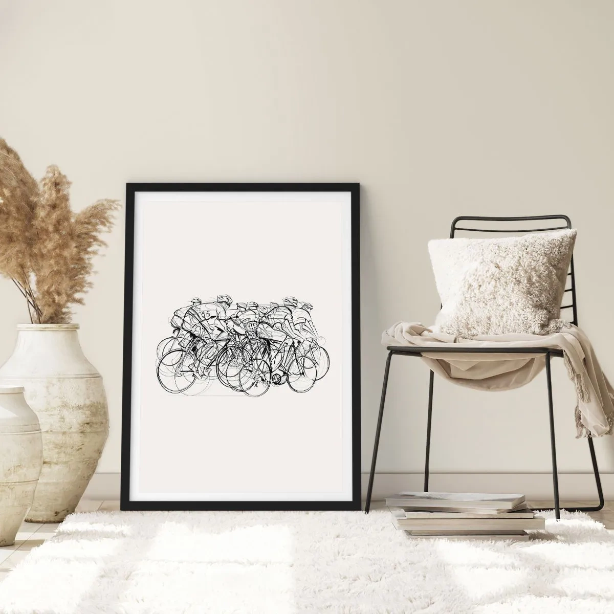 Plakat w czarnej ramie - Wespół w zespół - 70x100 cm