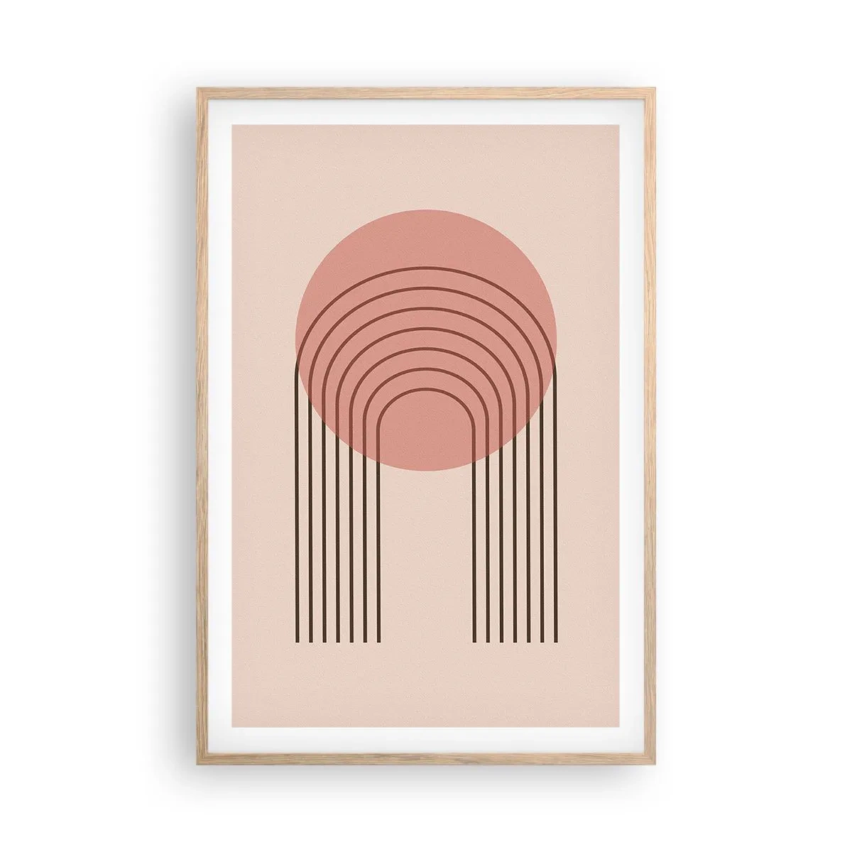 Plakat w ramie jasny dąb - Nieodparte przyciąganie - 61x91 cm