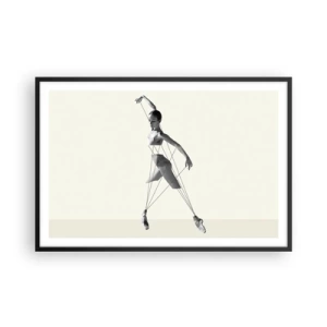 Plakat w czarnej ramie - W teatrze świata - 91x61 cm