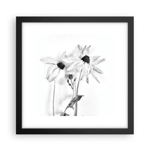 Plakat w czarnej ramie - Nikt nie chce być sam - 30x30 cm
