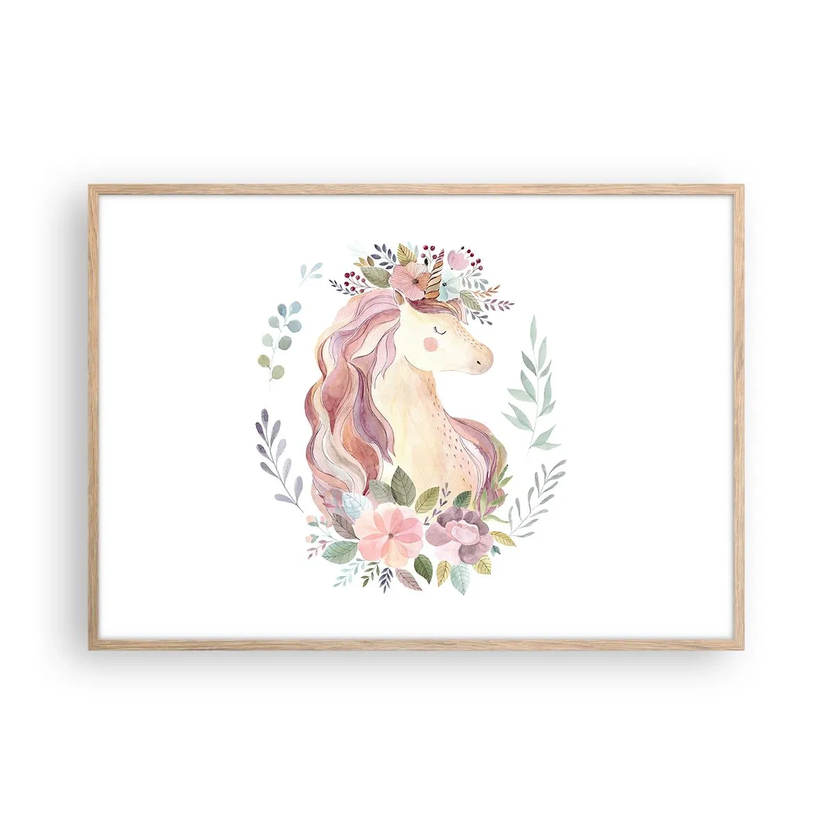 Plakat w ramie jasny dąb - Zaproszenie do świata baśni - 100x70 cm