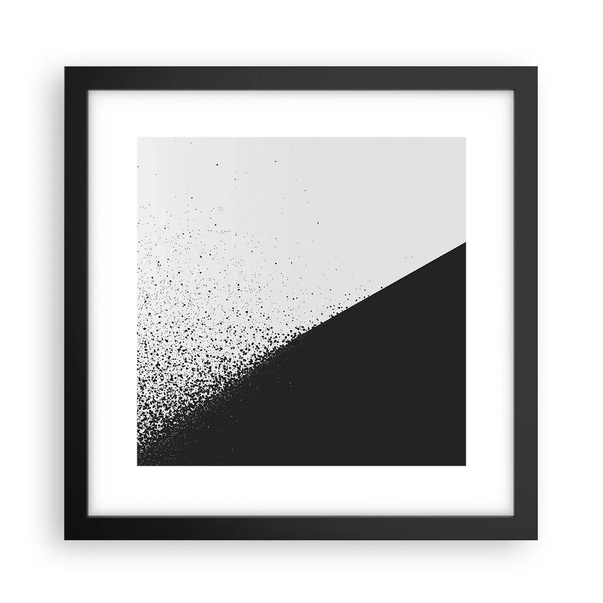Plakat w czarnej ramie - Coraz szybciej, coraz więcej - 30x30 cm
