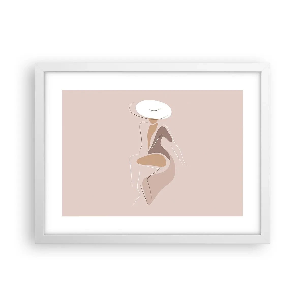 Plakat w białej ramie - Damą być - 40x30 cm