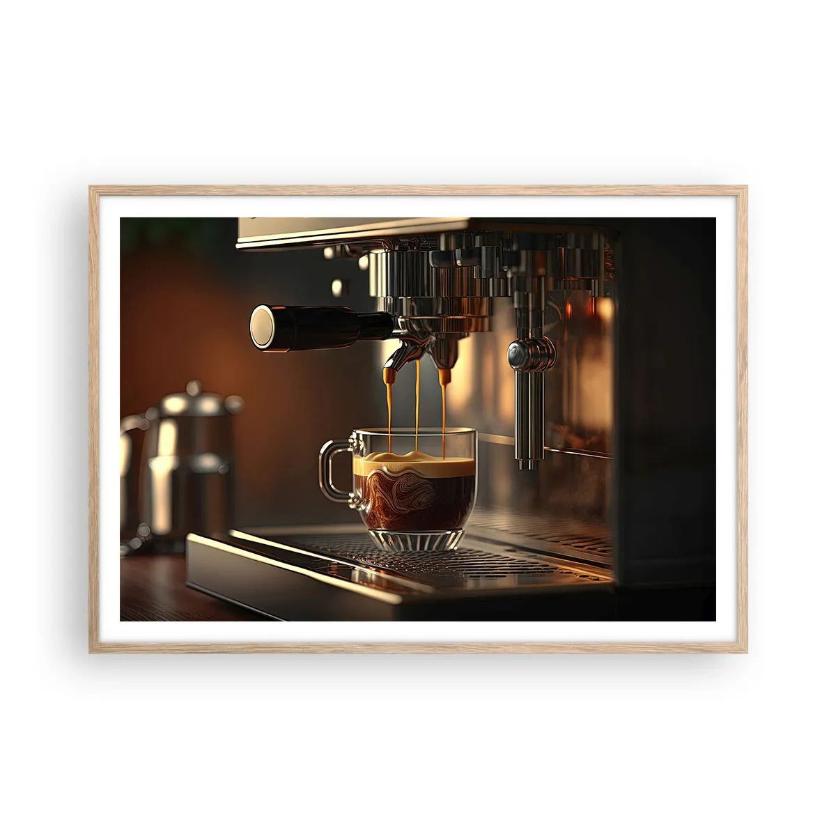 Plakat w ramie jasny dąb - Zmysłowa mikstura - 100x70 cm