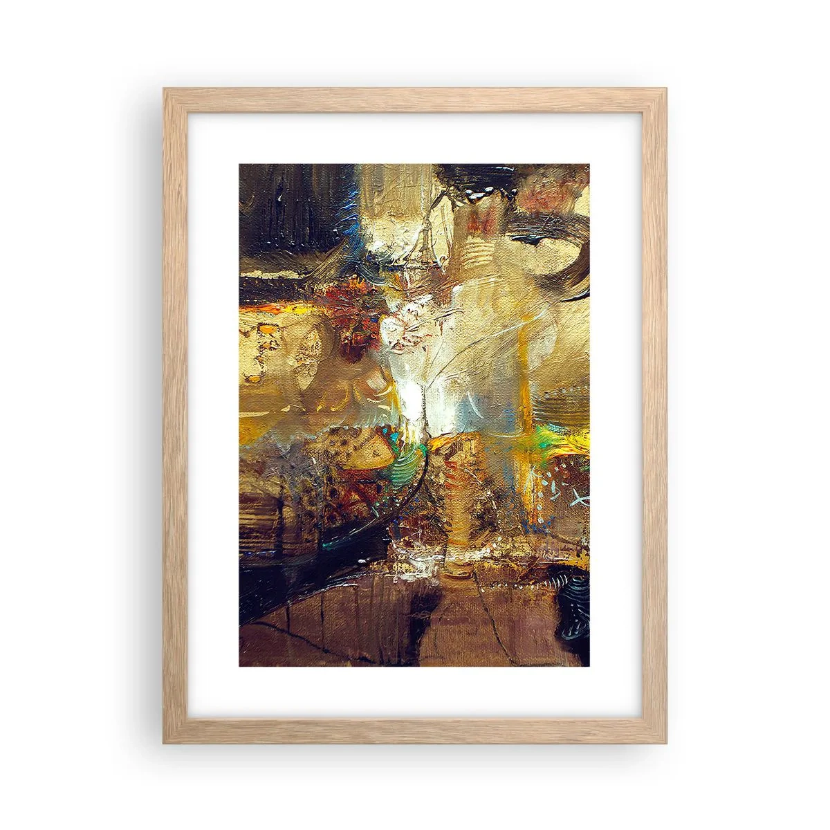 Plakat w ramie jasny dąb - Zimno, cieplej, gorąco - 30x40 cm