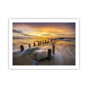 Plakat - Surowe piękno Bałtyku - 70x50 cm