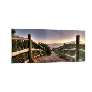 Obraz na szkle - Już widać cel - 100x40 cm