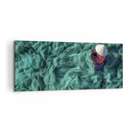 Obraz na płótnie - W morzu sieci - 100x40 cm