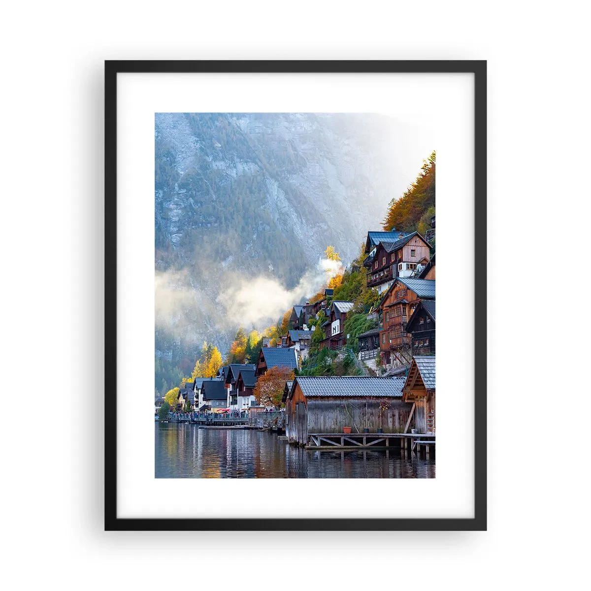 Plakat w czarnej ramie - Alpejskie klimaty - 40x50 cm
