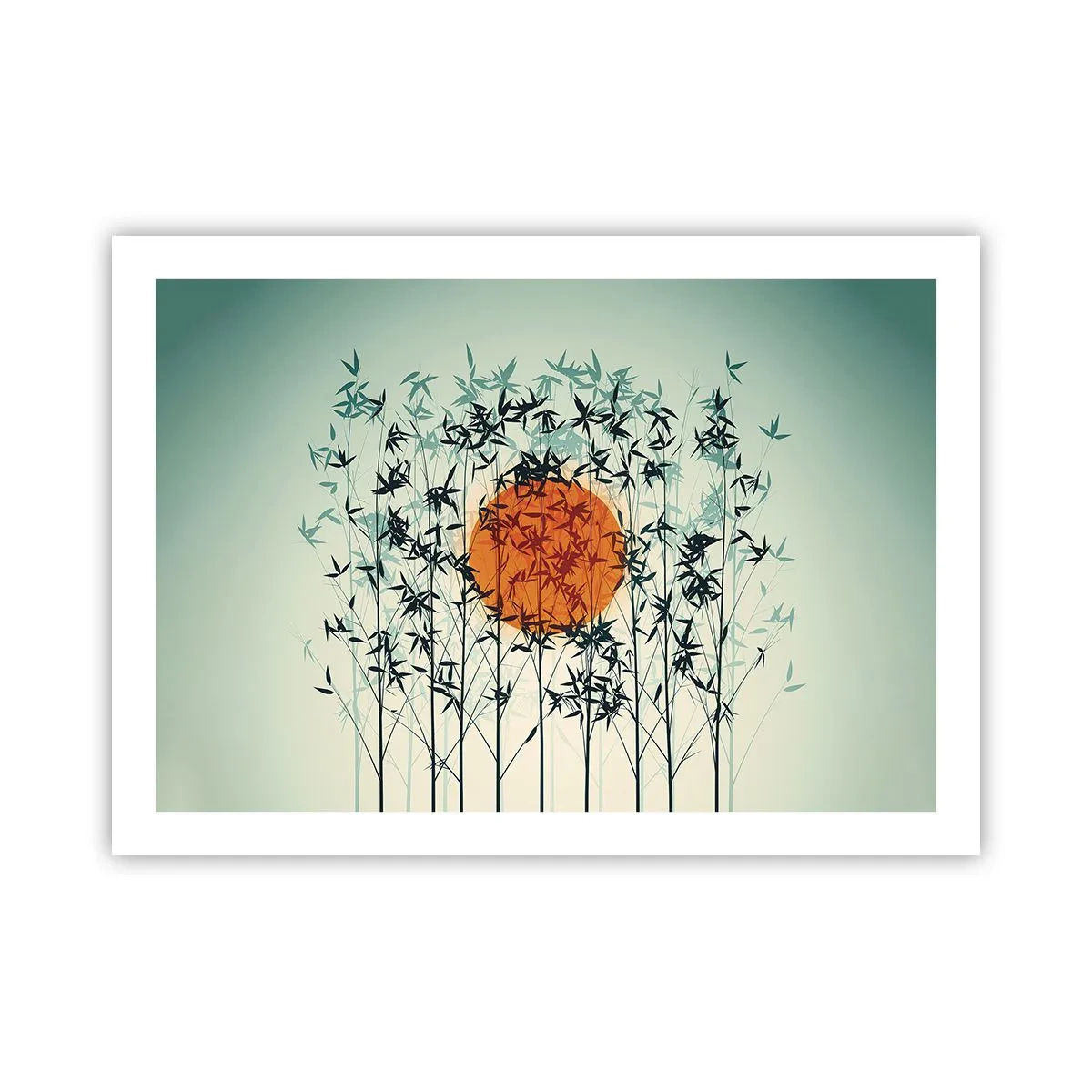 Plakat - Japońskie słońce - 70x50 cm