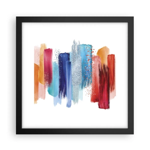 Plakat w czarnej ramie - W górę i w dół - 30x30 cm