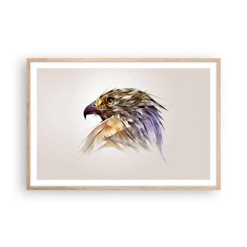 Plakat w ramie jasny dąb - Portret wojownika - 91x61 cm