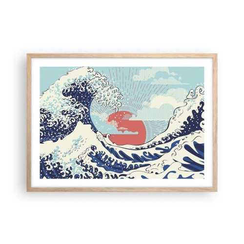 Plakat w ramie jasny dąb - Z japońskich inspiracji - 70x50 cm