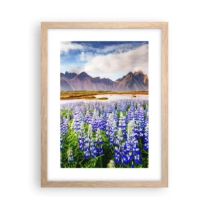 Plakat w ramie jasny dąb - Siła i surowość obok łagodności - 30x40 cm