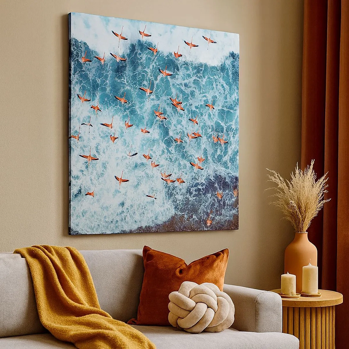 Obraz na płótnie - Nadmorska parada - 30x30 cm