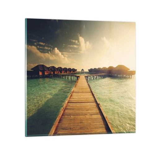 Obraz na szkle - Gorące zaproszenie - 30x30 cm