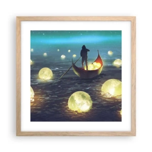 Plakat w ramie jasny dąb - Rzeczy, o których się filozofom nie śniło - 40x40 cm