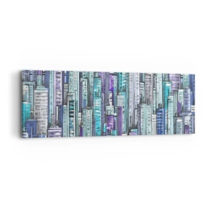 Obraz na płótnie - Pobłękitniałe od nieba - 90x30 cm