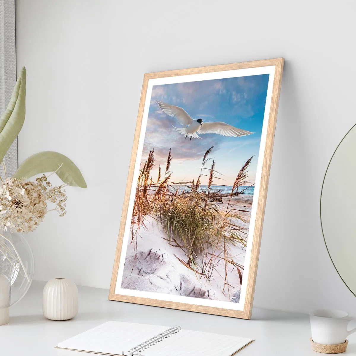 Plakat w ramie jasny dąb - Wiatr od morza - 40x50 cm