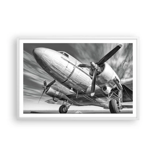 Plakat w białej ramie - Zawsze gotowy do lotu - 91x61 cm