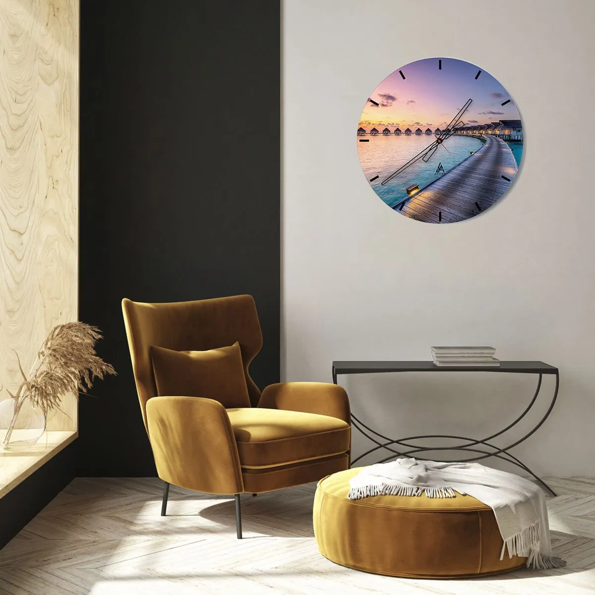 Zegar ścienny - Wakacje - powrót do źródeł - 30x30 cm