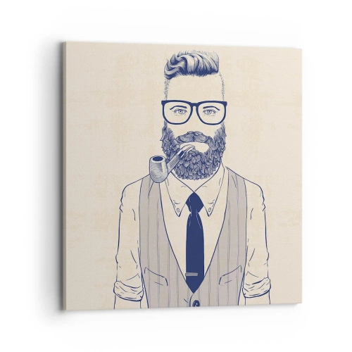 Obraz na płótnie - Pogodny, męski i modny - 70x70 cm